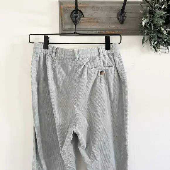 Maxmara Weekend Blue Corduroy Straight Trouser Pants US 6 - Picture 4 of 6